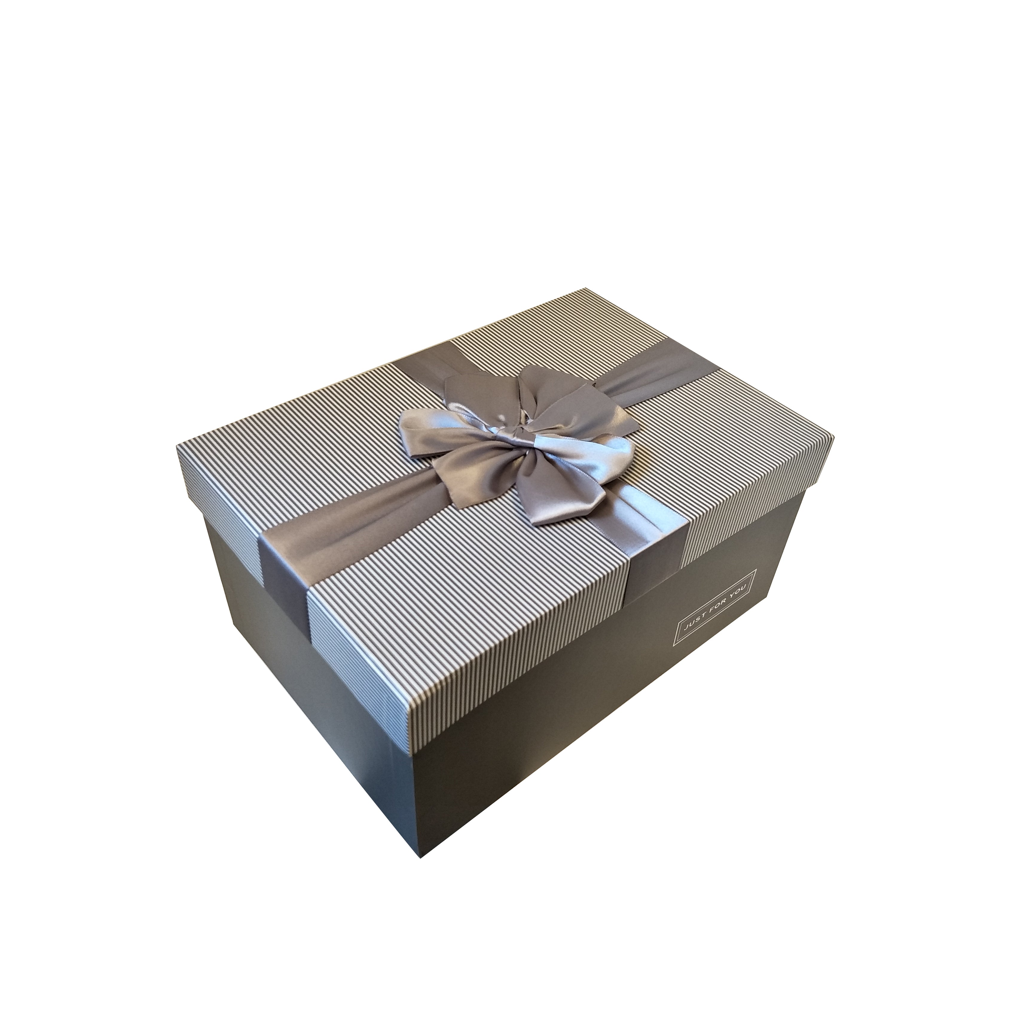 Luxury Nested Rigid Rectangular Gift Box With Lift Off Lid And Ribbon & Bow- Set Of 3 - Ld Packagingmall