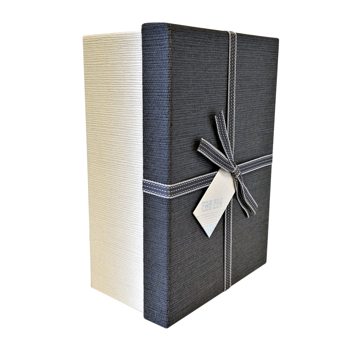 Luxury Rigid Rectangular Gift box with Bow and Tag - Ld Packagingmall