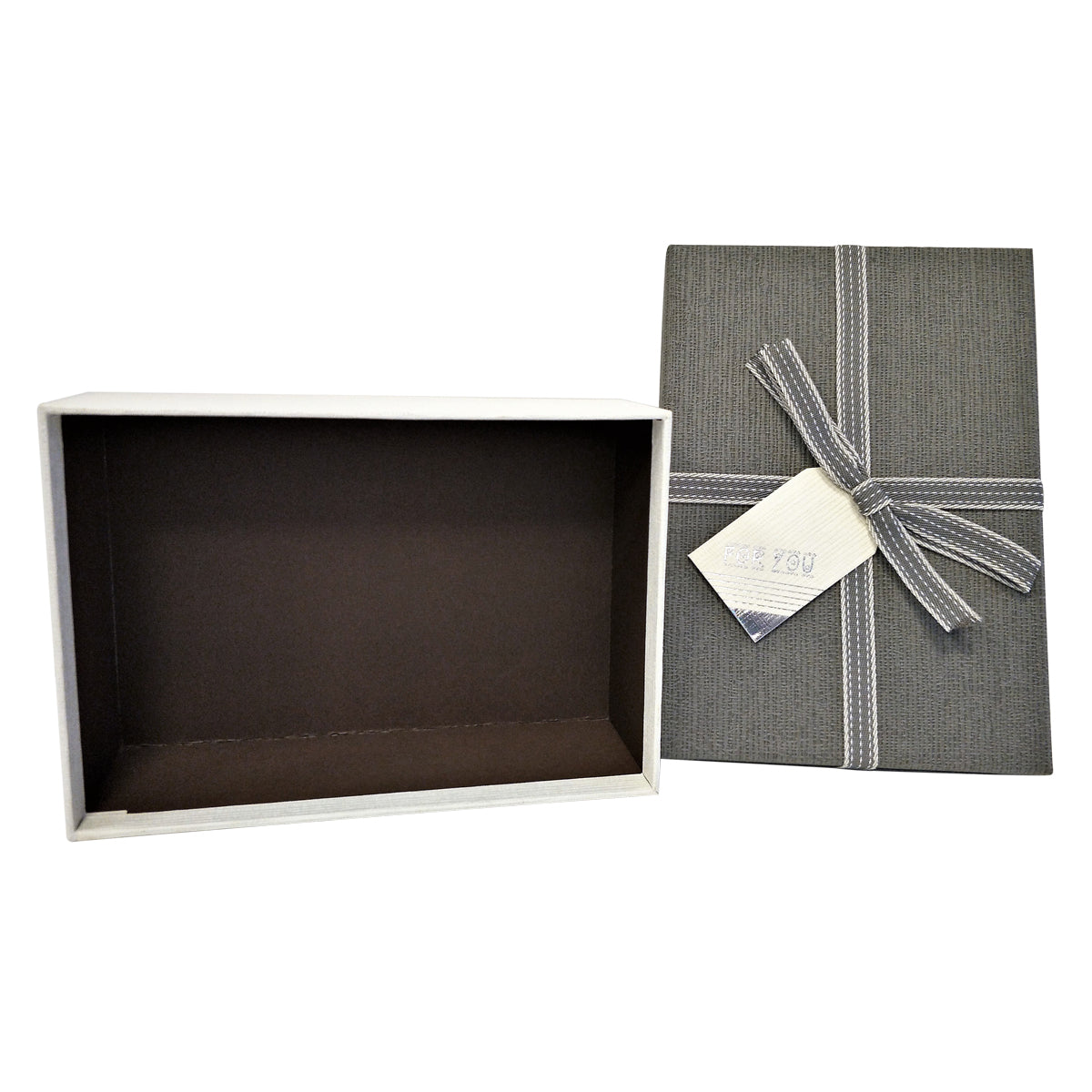 Luxury Rigid Rectangular Gift box with Bow and Tag - Ld Packagingmall
