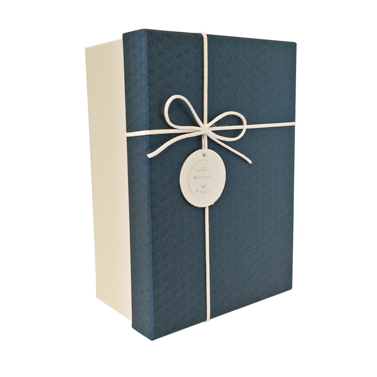 Luxury Rigid Rectangular Gift Box with Bow and Tag - Set of 3 - Ld Packagingmall
