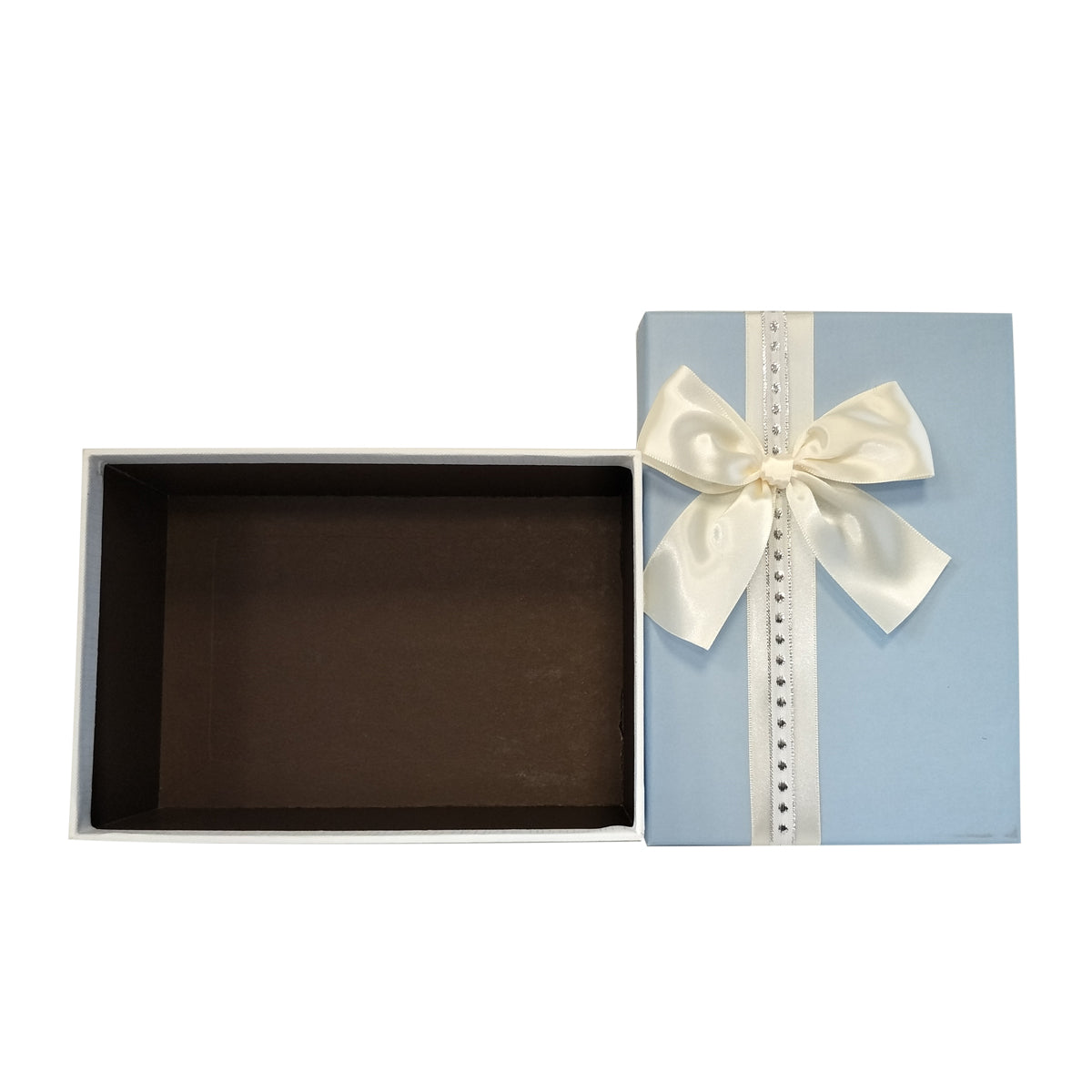 Luxury Rigid Rectangular Gift Box with Ribbon and Bow- Set of 3 - Ld Packagingmall