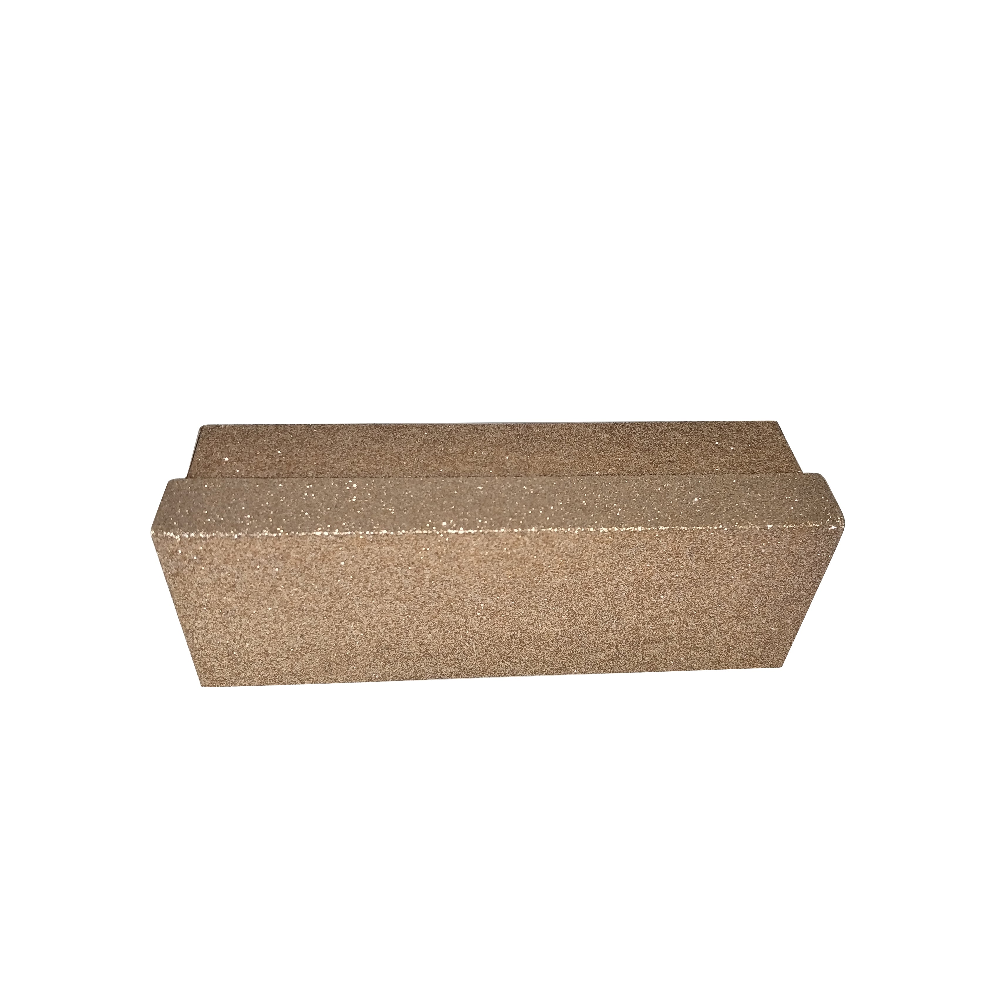 Champagne Rectangular Glitter Rigid Storage Decoration Gift Box Set of 10 Pieces With Lid - Ld Packagingmall