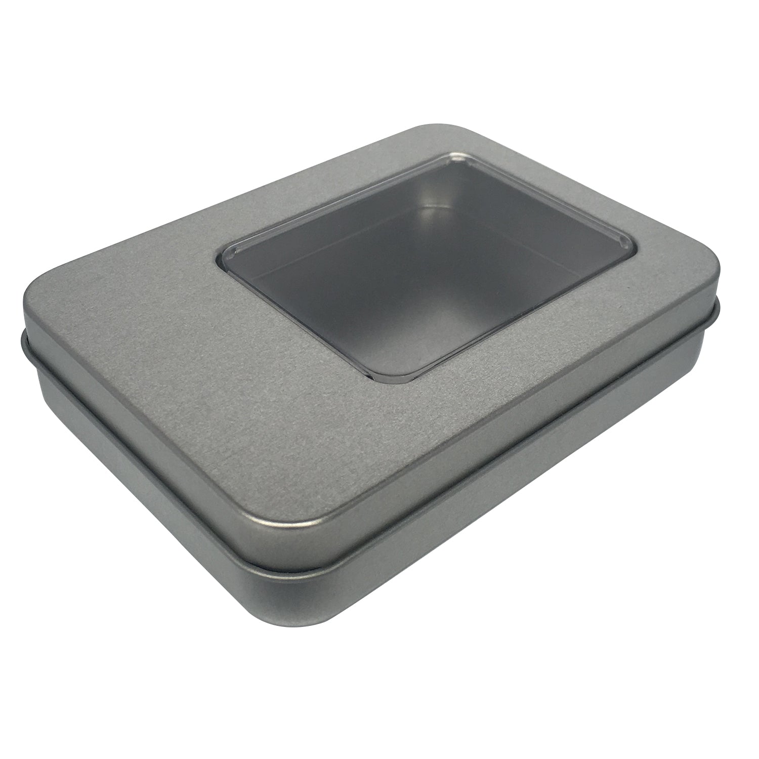 Sample of 100pcs Sliver Rectangular Gift Tin Box/ Item Ref: RMTB0005