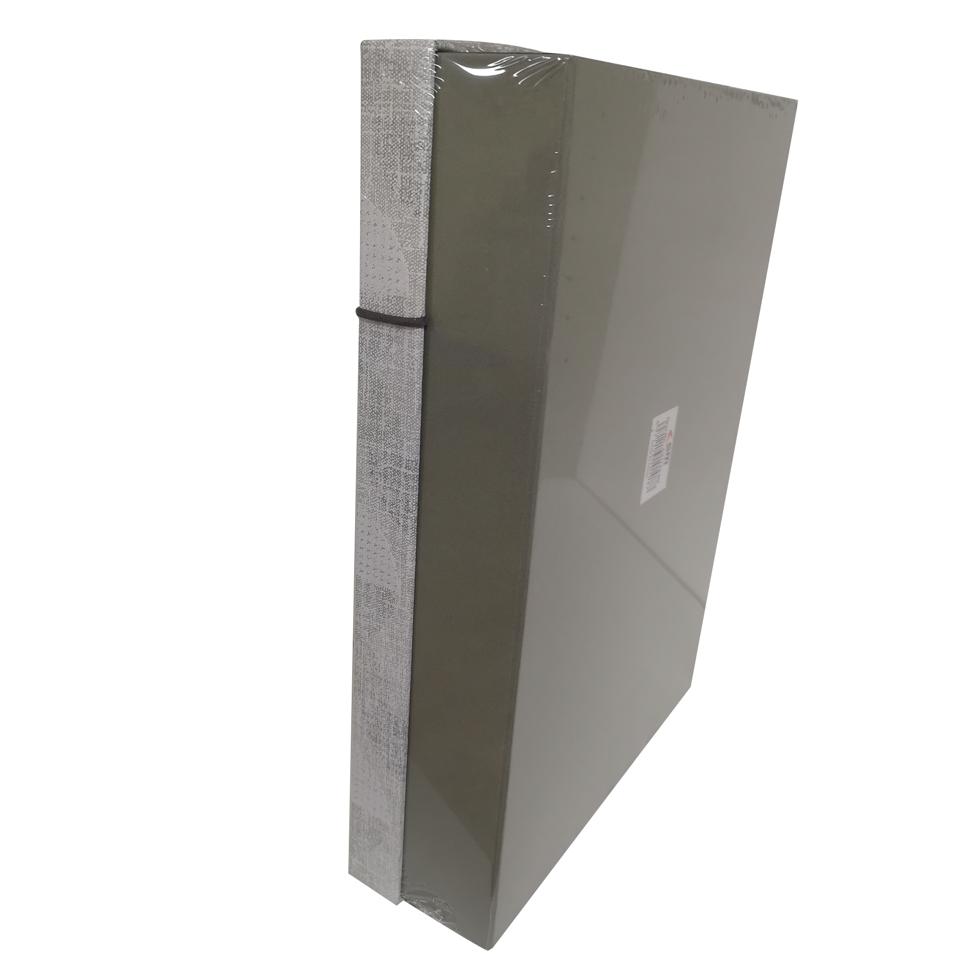 Rectangular Rigid Abstract Circle Gift Box With Ribbon & Bow