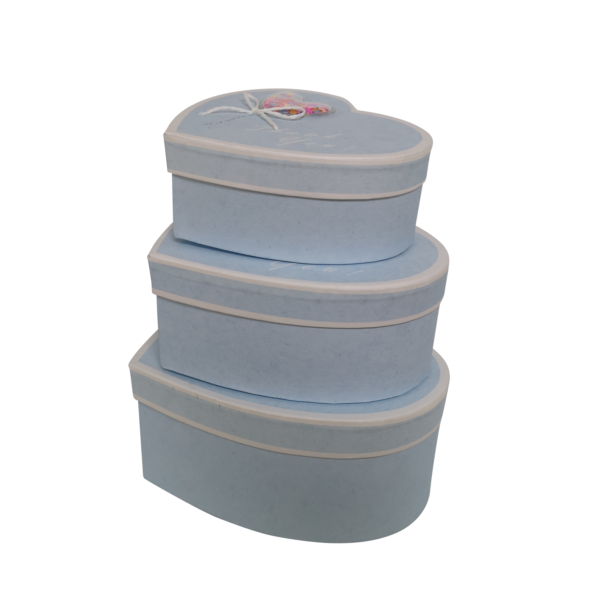 Heart Shape Rigid Hearts Confetti Gift Box