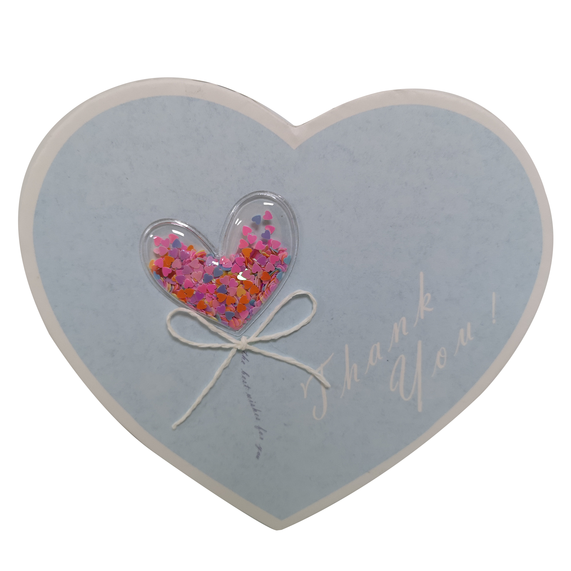 Heart Shape Rigid Hearts Confetti Gift Box
