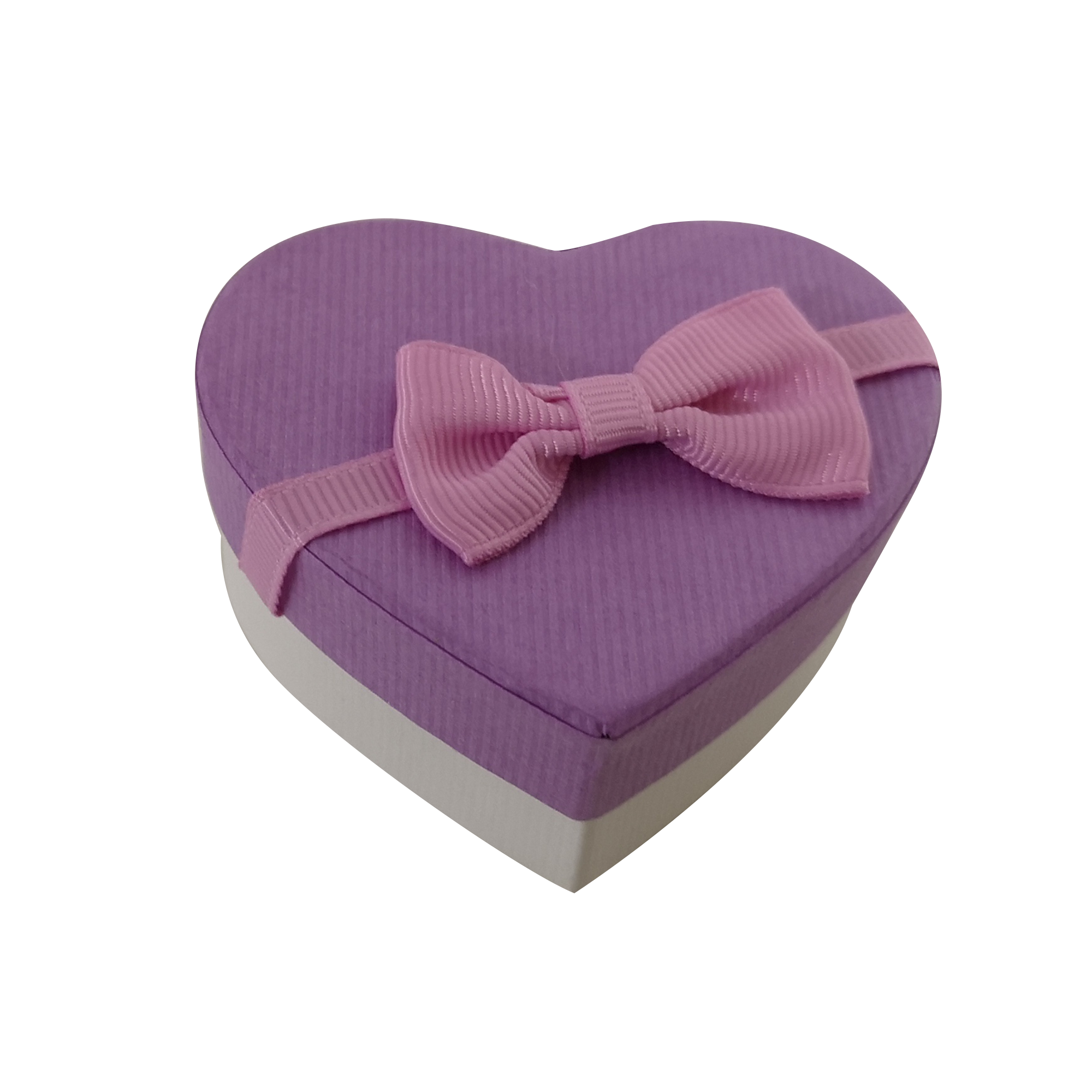 Mini Rigid Hearts Gift Box With Ribbon & Bow
