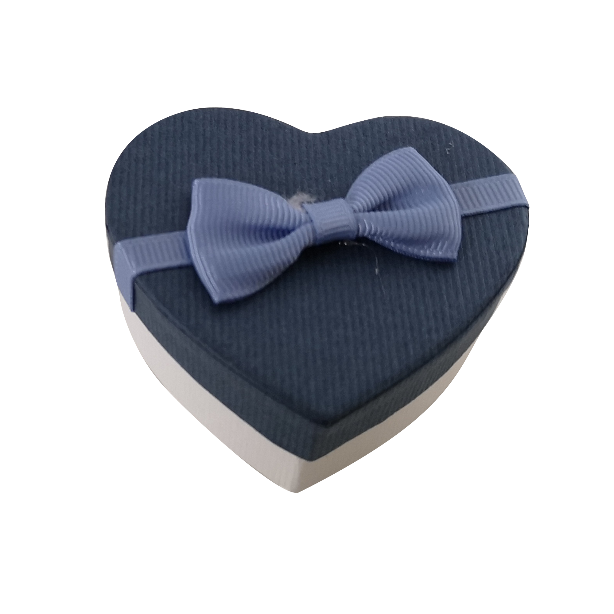 Mini Rigid Hearts Gift Box With Ribbon & Bow