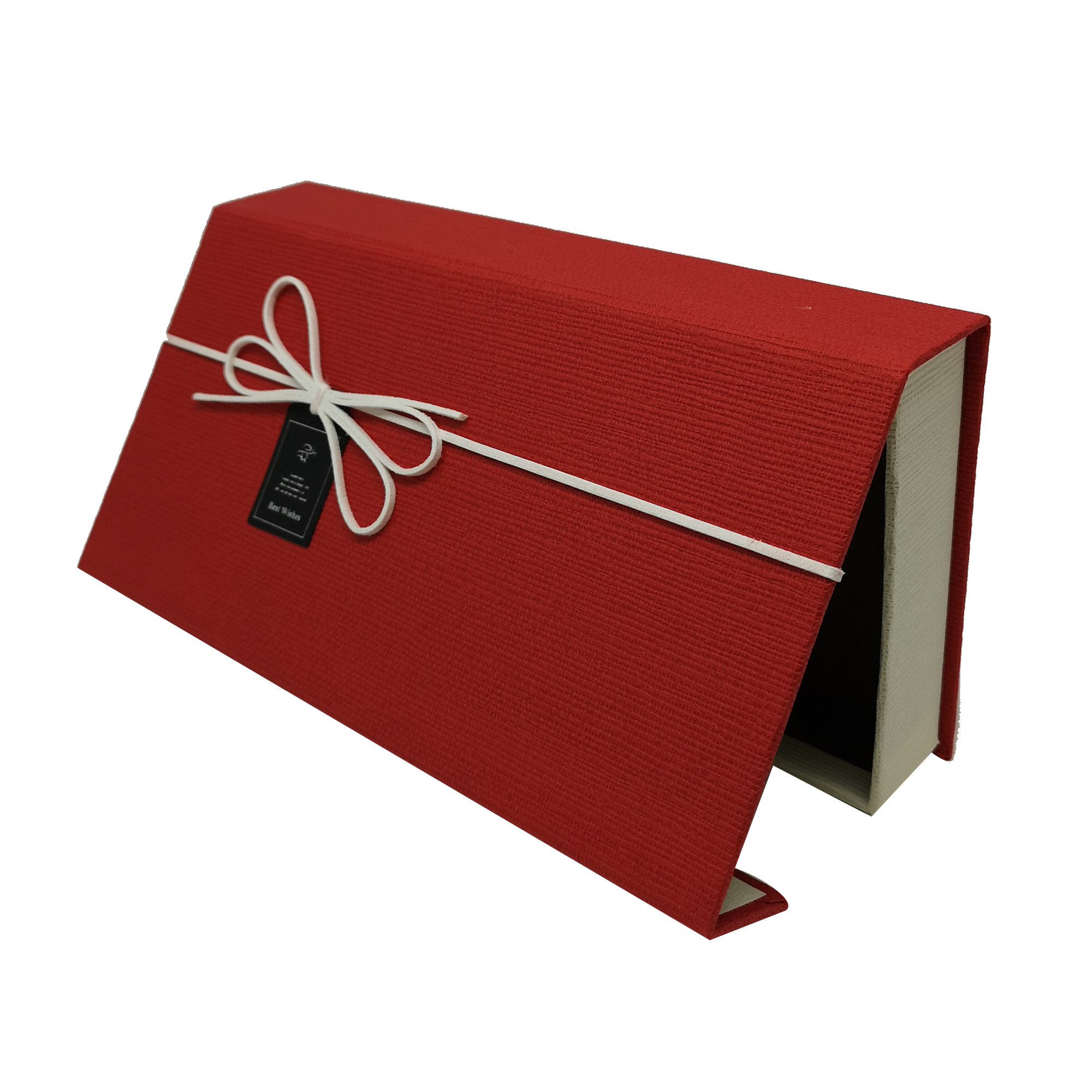 Rechteckige, starre magnetische Geschenkbox mit Band und Schleife