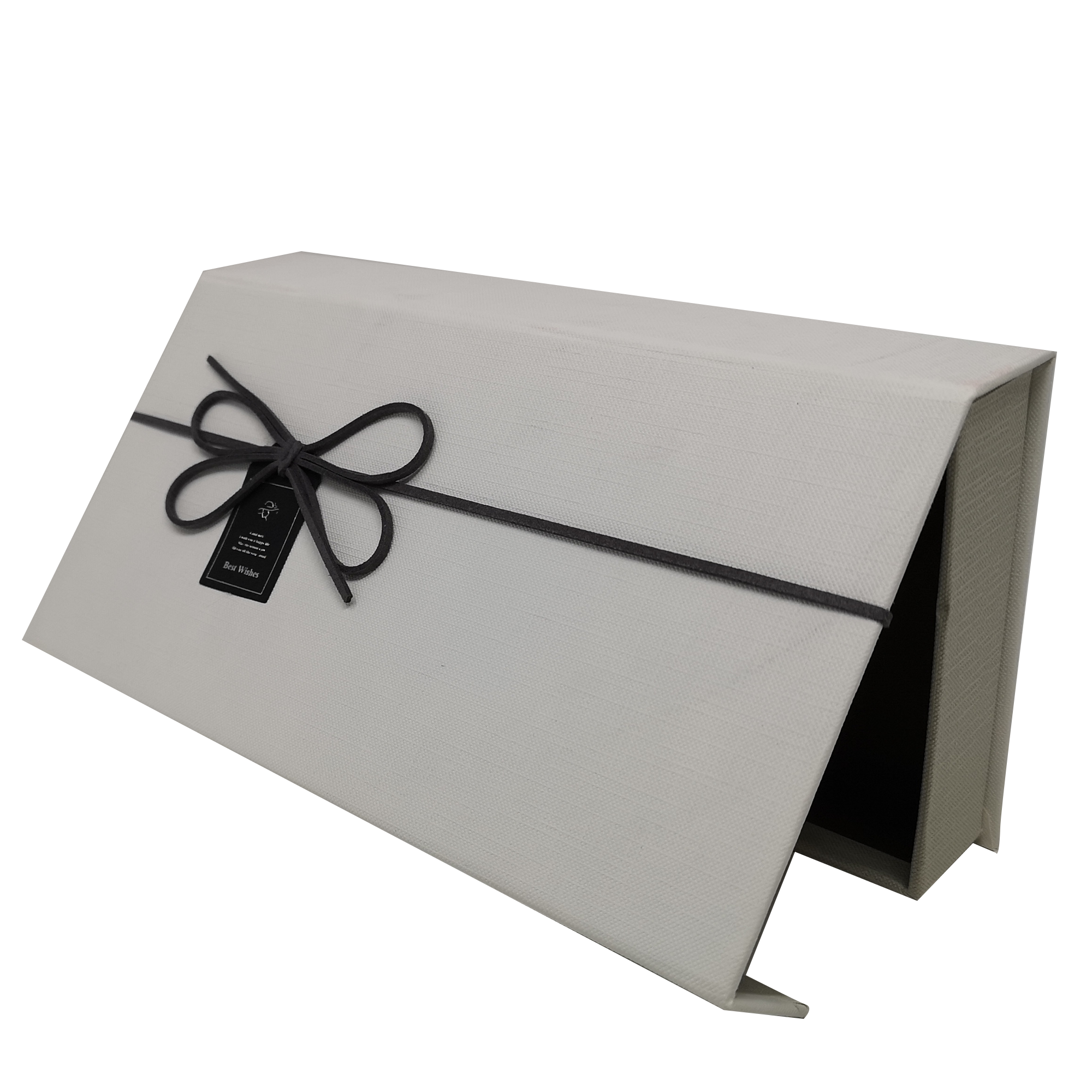 Rechteckige, starre magnetische Geschenkbox mit Band und Schleife