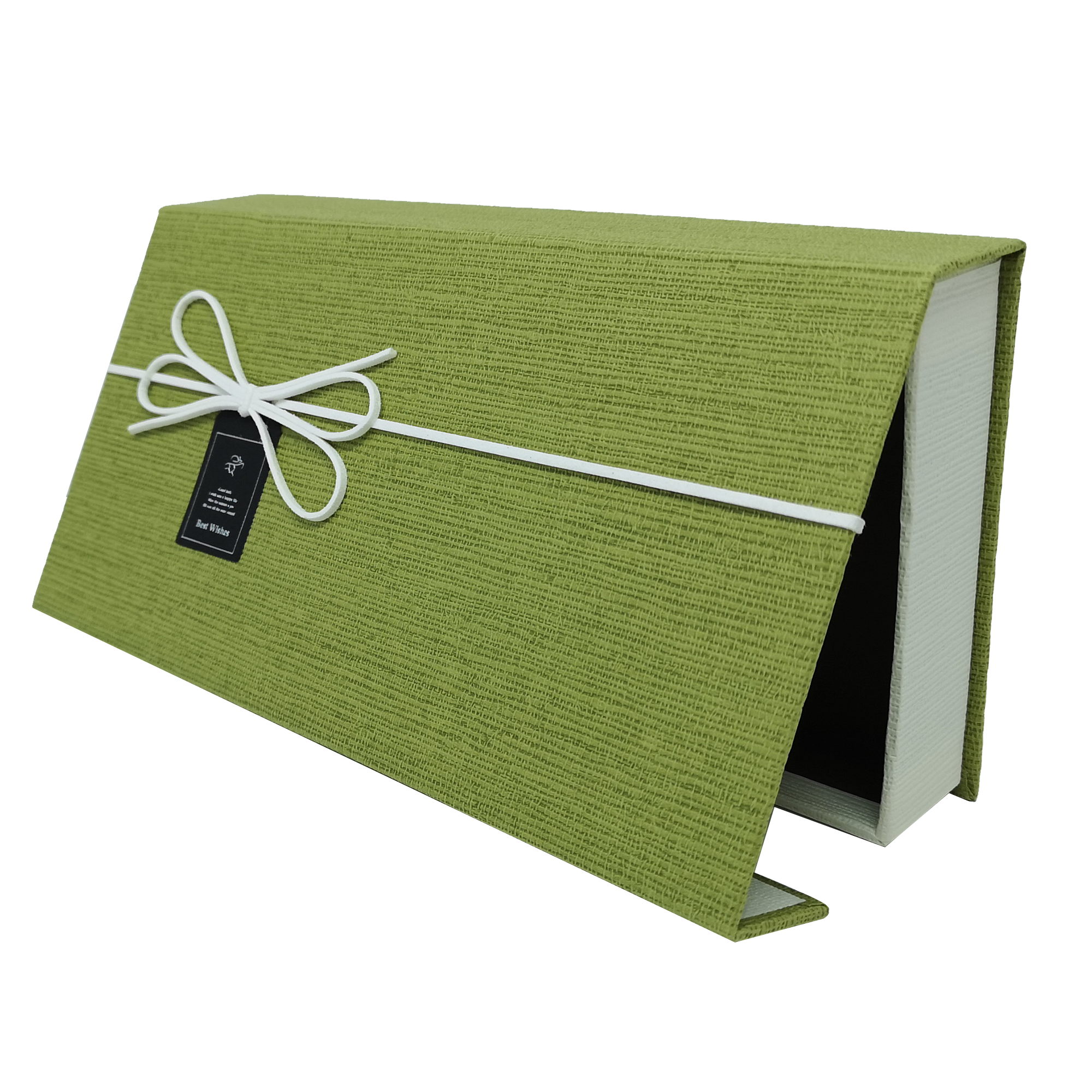 Rechteckige, starre magnetische Geschenkbox mit Band und Schleife