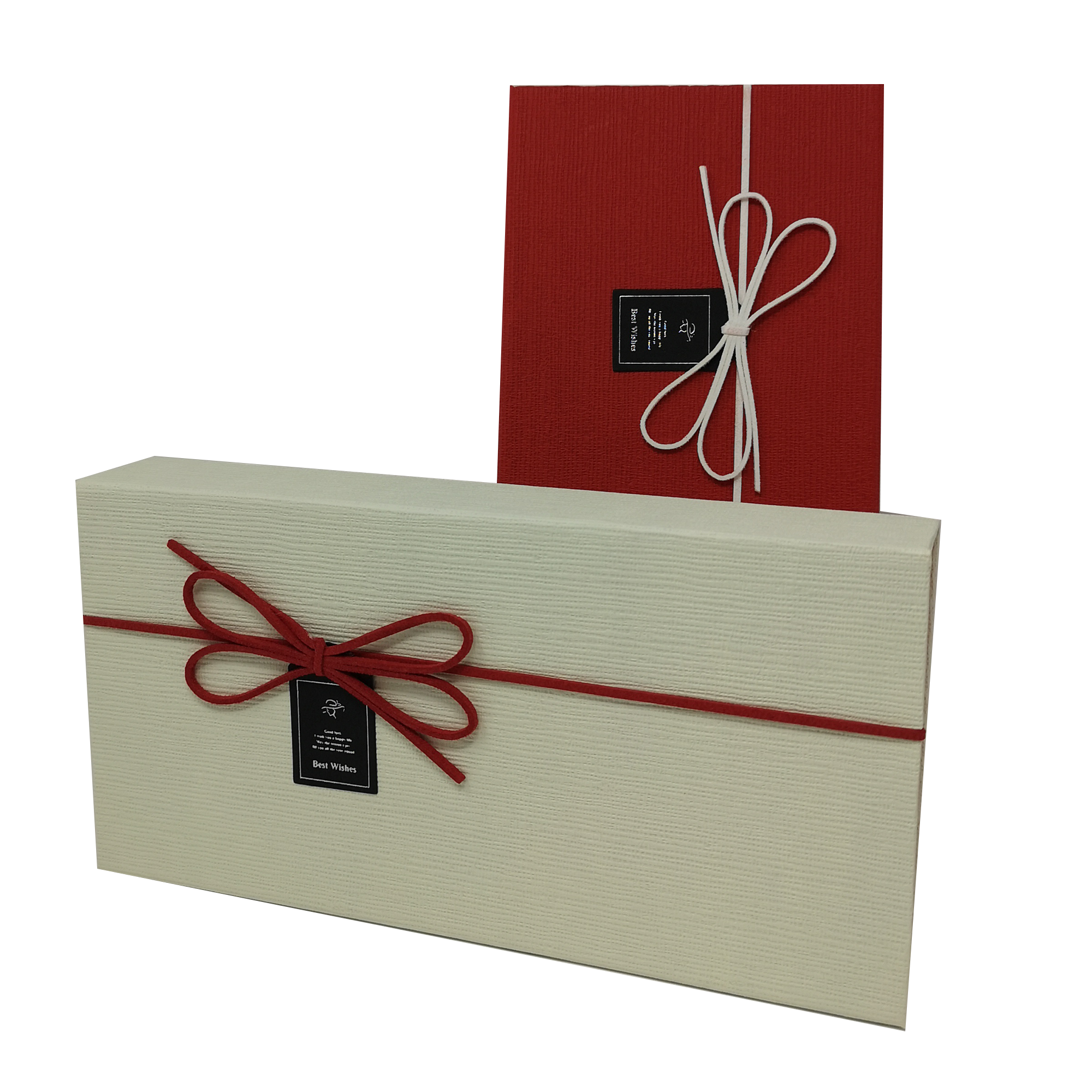 Rechteckige, starre magnetische Geschenkbox mit Band und Schleife