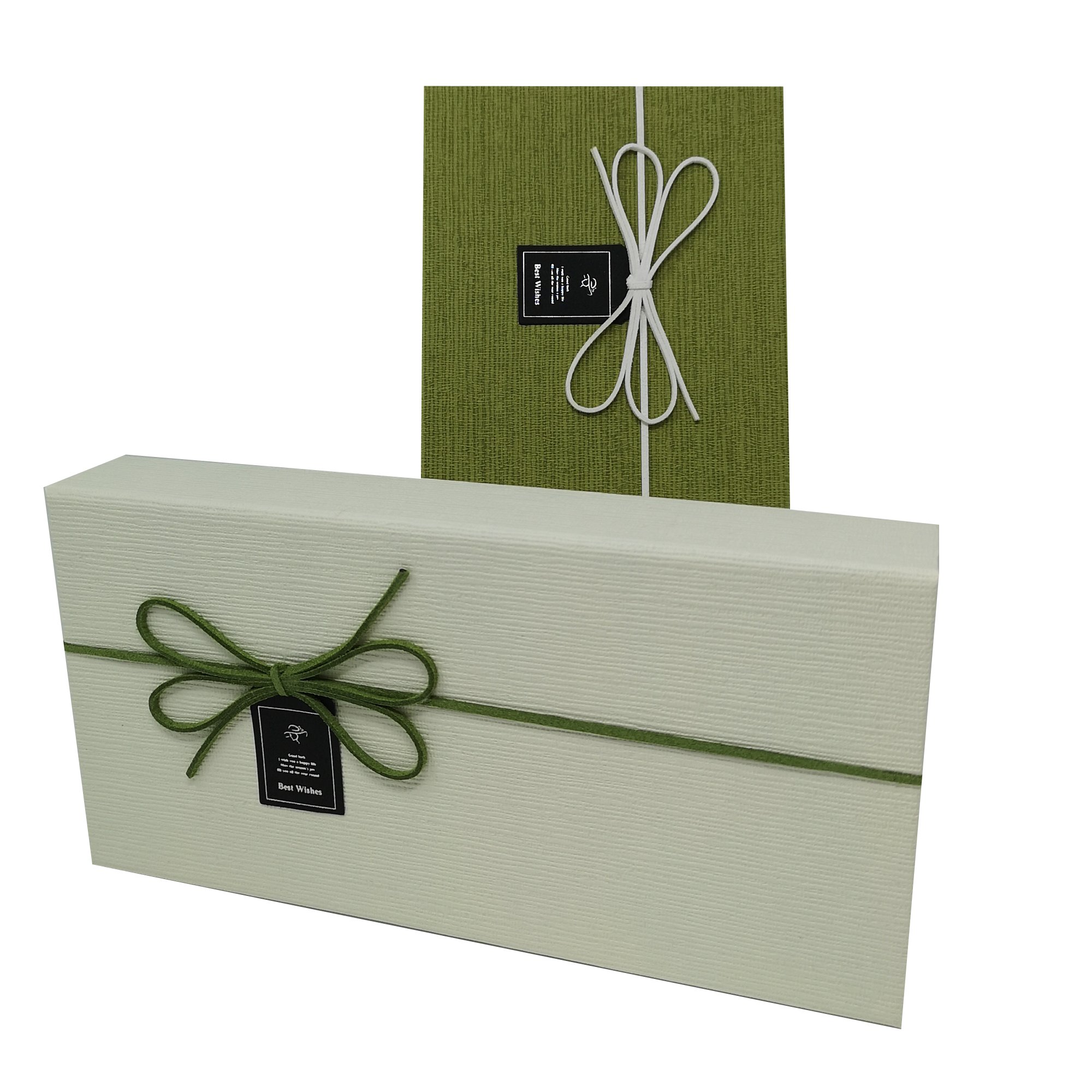 Rechteckige, starre magnetische Geschenkbox mit Band und Schleife