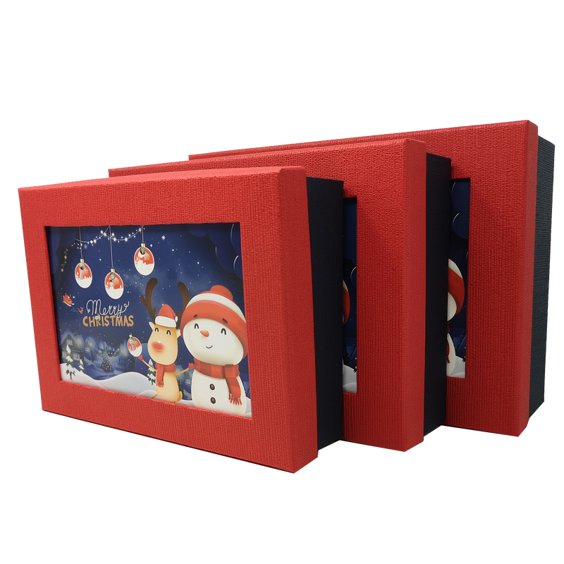 Multicoloured Light Up Christmas Rigid Gift Box