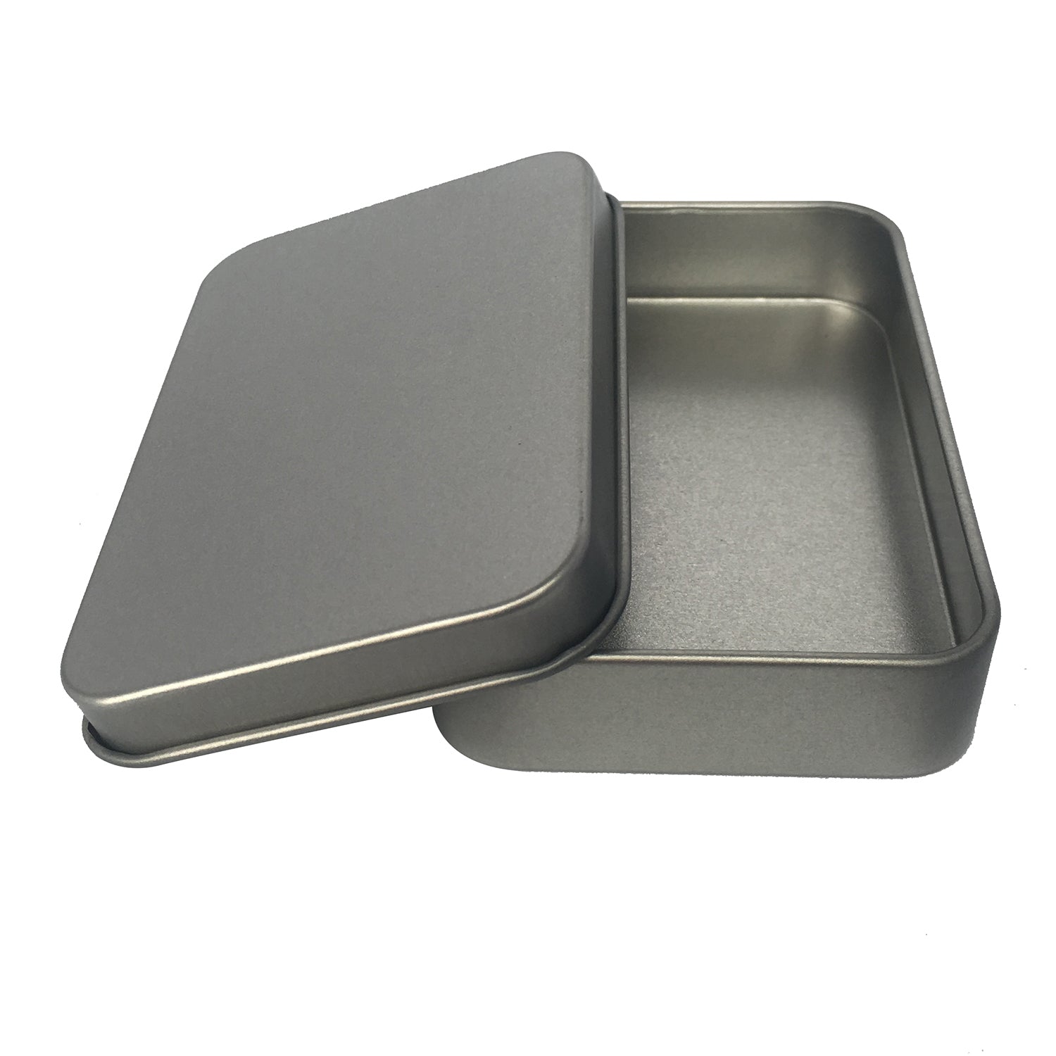 Wholesale Stock Plain & Printed Rectangular Gift Tin Box With Solid Lid/ L88 x W60 x H18(mm)