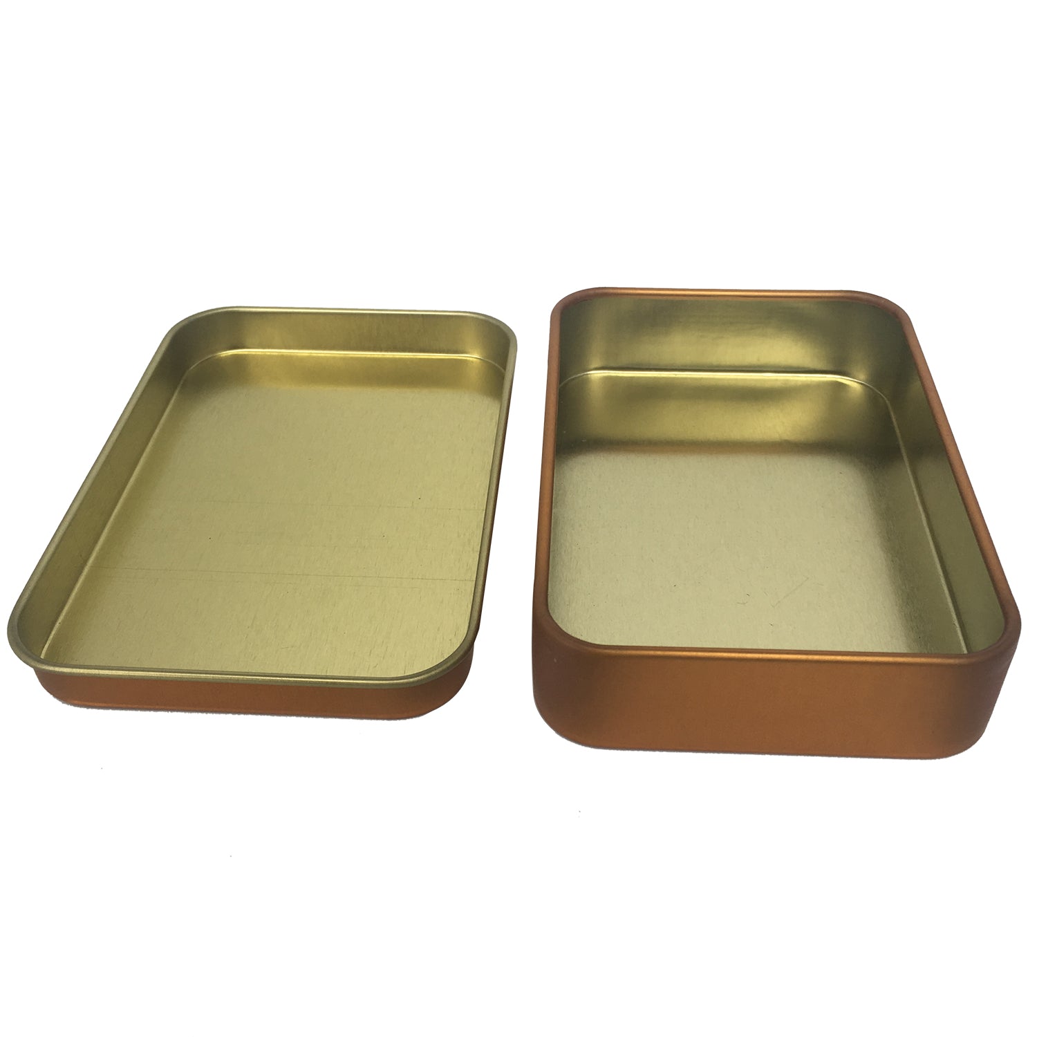 Sample of 100pcs Sliver/ Black/ Gold Rectangular Gift Tin Box With Solid Lid/ Item Ref: RMTB0002