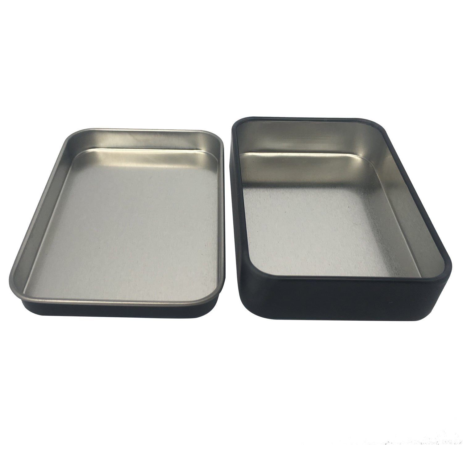 Wholesale Stock Plain & Printed Rectangular Gift Tin Box With Solid Lid/ L88 x W60 x H18(mm)