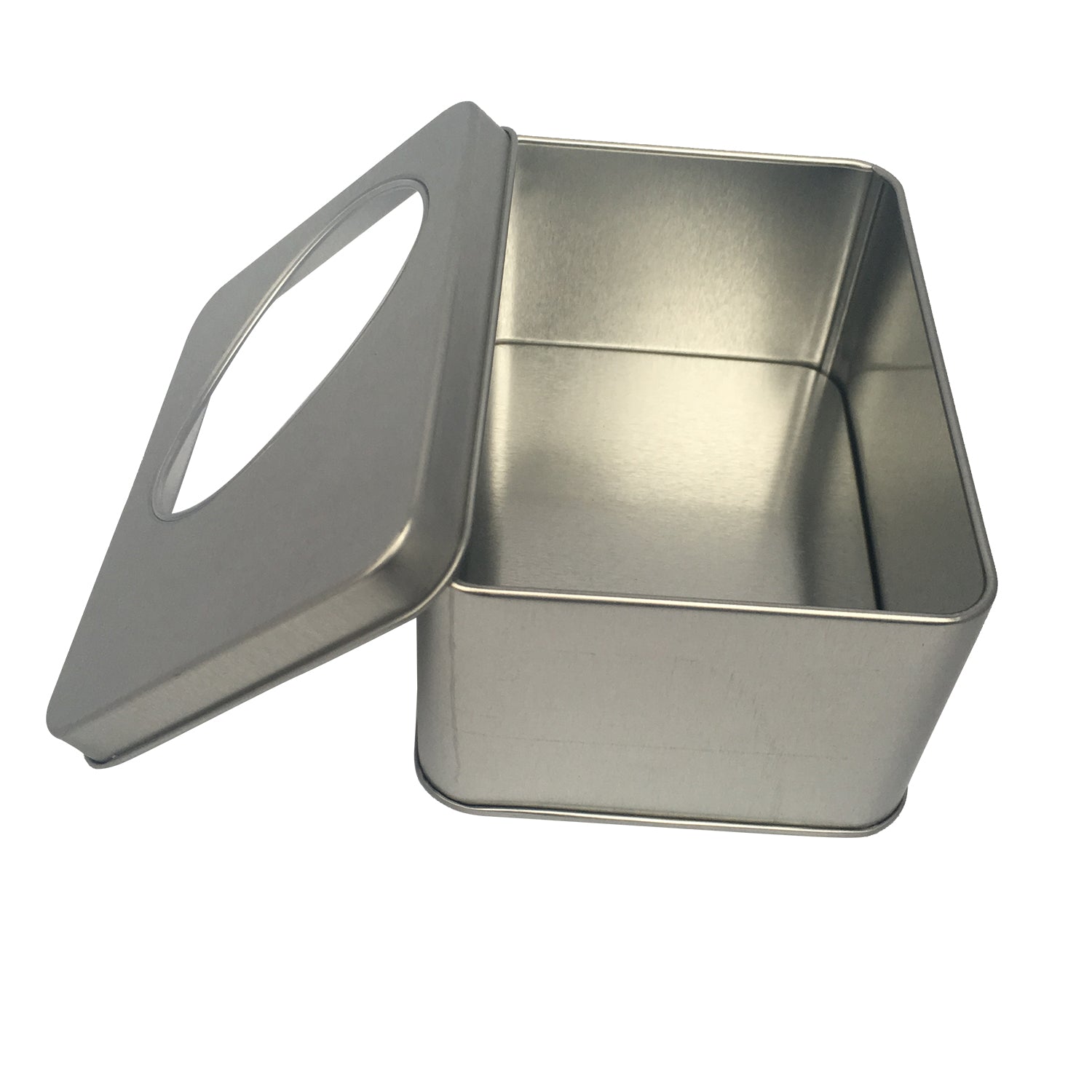 Sample of 70pcs Rectangular Gift Tin Box With Solid Lid/ Window Lid/ Oval Window/ EVA Foam Inserts/ Item Ref: RMTB0009