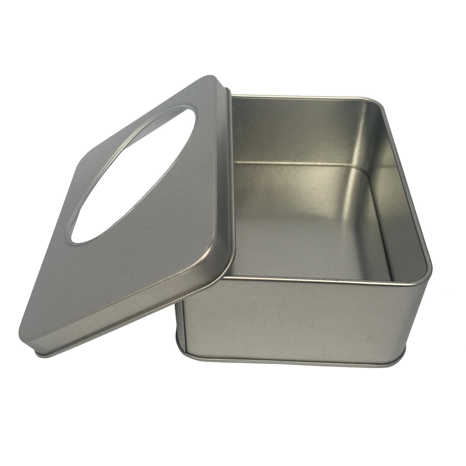 Sample of 70pcs Rectangular Gift Tin Box With Solid Lid/ Window Lid/ Oval Window/ EVA Foam Inserts/ Item Ref: RMTB0009