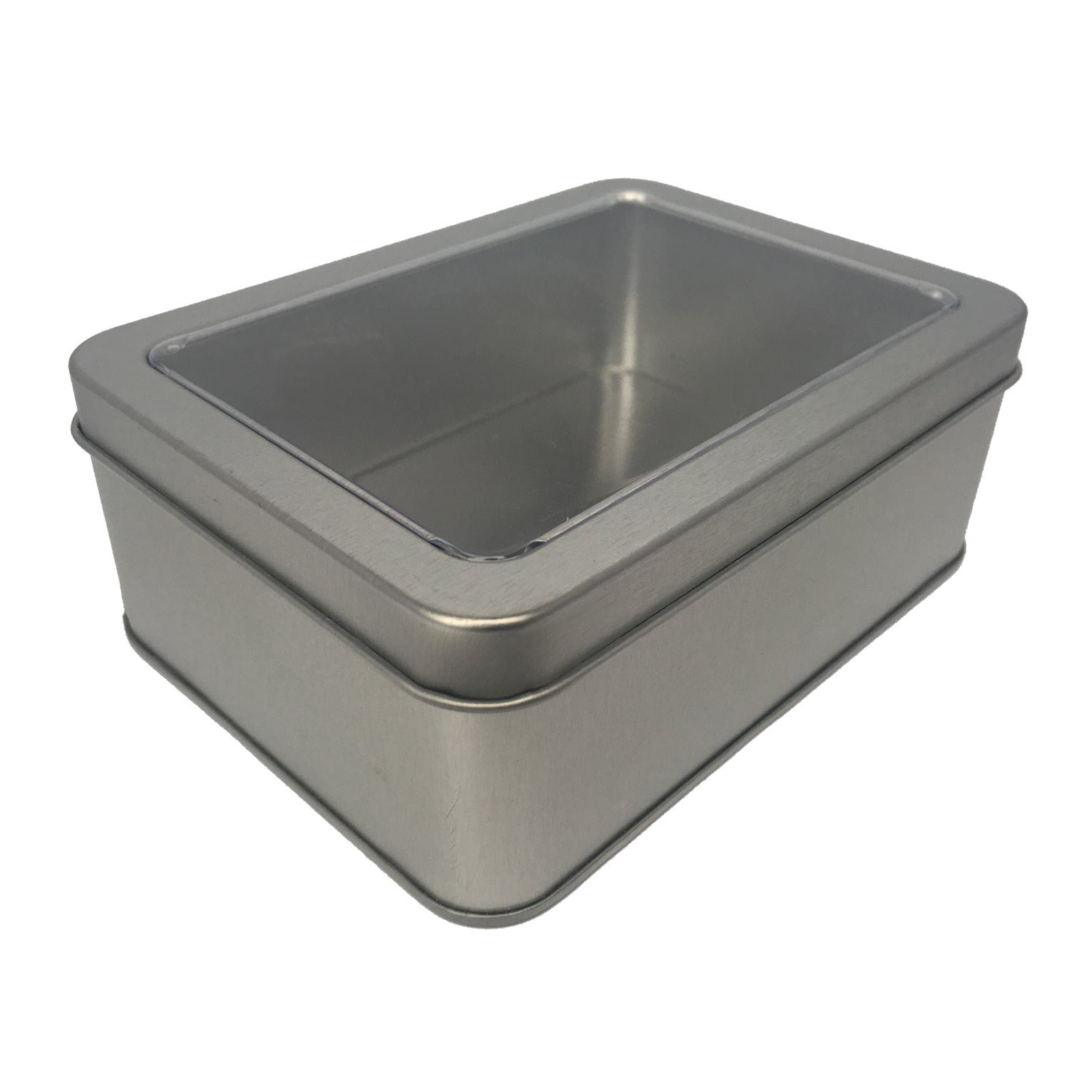 Sample of 70pcs Rectangular Gift Tin Box With Solid Lid/ Window Lid/ Oval Window/ EVA Foam Inserts/ Item Ref: RMTB0009
