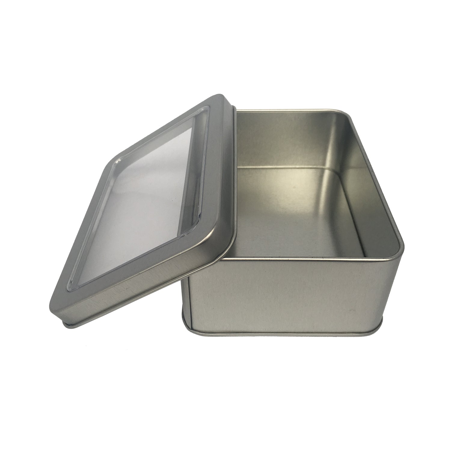 Sample of 70pcs Rectangular Gift Tin Box With Solid Lid/ Window Lid/ Oval Window/ EVA Foam Inserts/ Item Ref: RMTB0009
