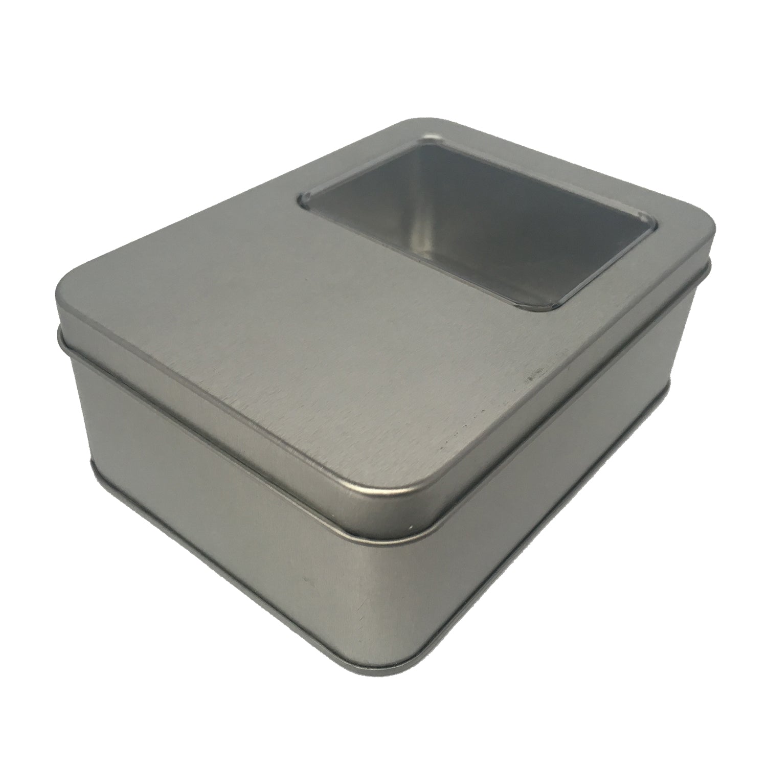 Sample of 70pcs Rectangular Gift Tin Box With Solid Lid/ Window Lid/ Oval Window/ EVA Foam Inserts/ Item Ref: RMTB0009