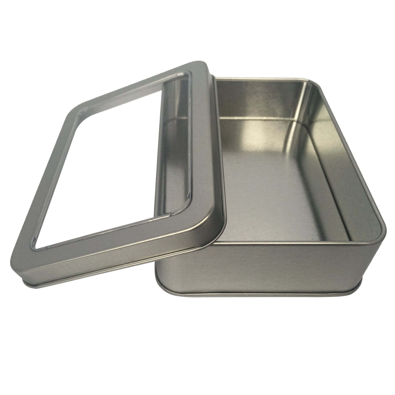Sample of 70pcs Rectangular Gift Tin Box With Solid Lid/ Window Lid/ Oval Window/ EVA Foam Inserts/ Item Ref: RMTB0009