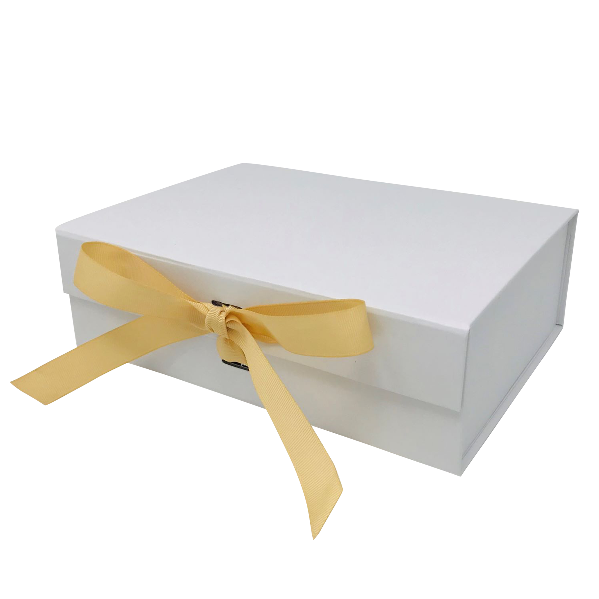 Wholesale A5 White Folding Magnetic Gift Box with Changeable Ribbon
