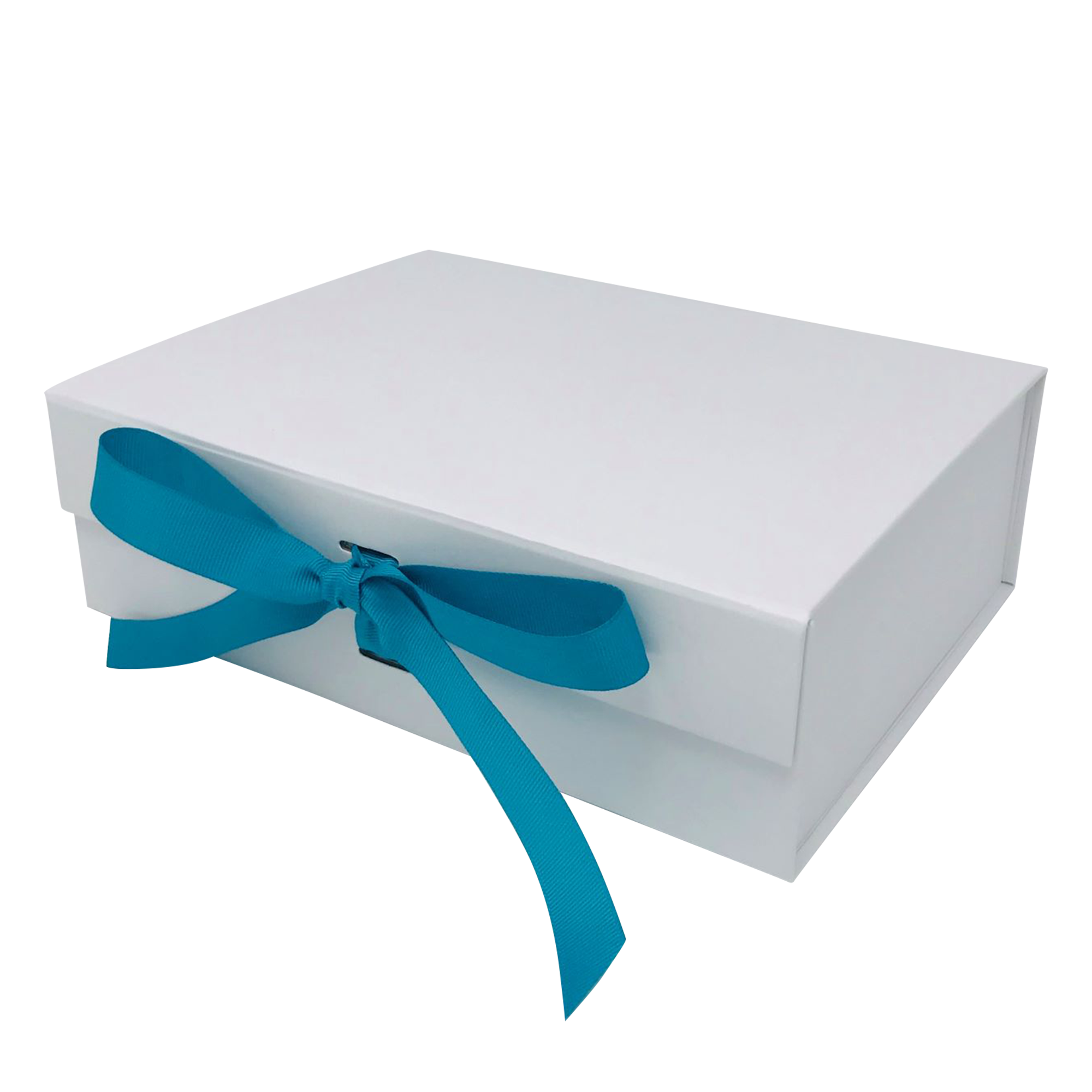Wholesale A5 White Folding Magnetic Gift Box with Changeable Ribbon