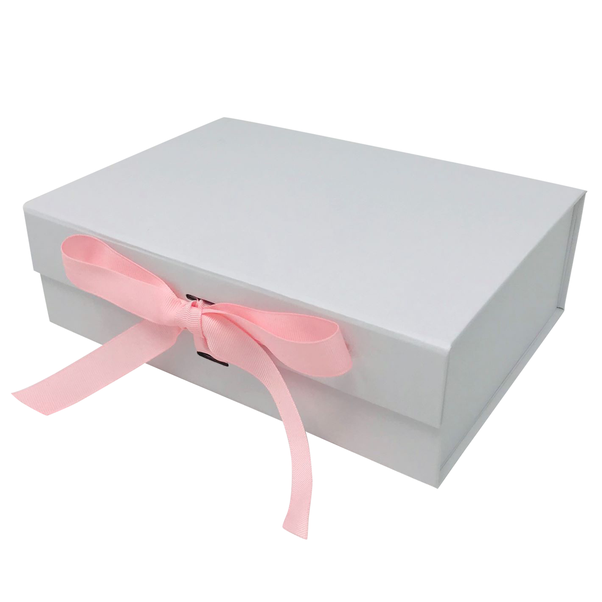 Wholesale A5 White Folding Magnetic Gift Box with Changeable Ribbon