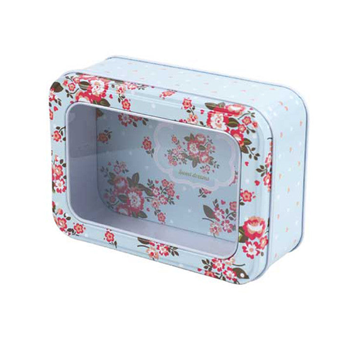 Rectangular Window Lid Storage Tin - Ld Packagingmall