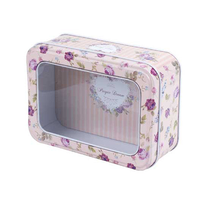 Rectangular Window Lid Storage Tin - Ld Packagingmall