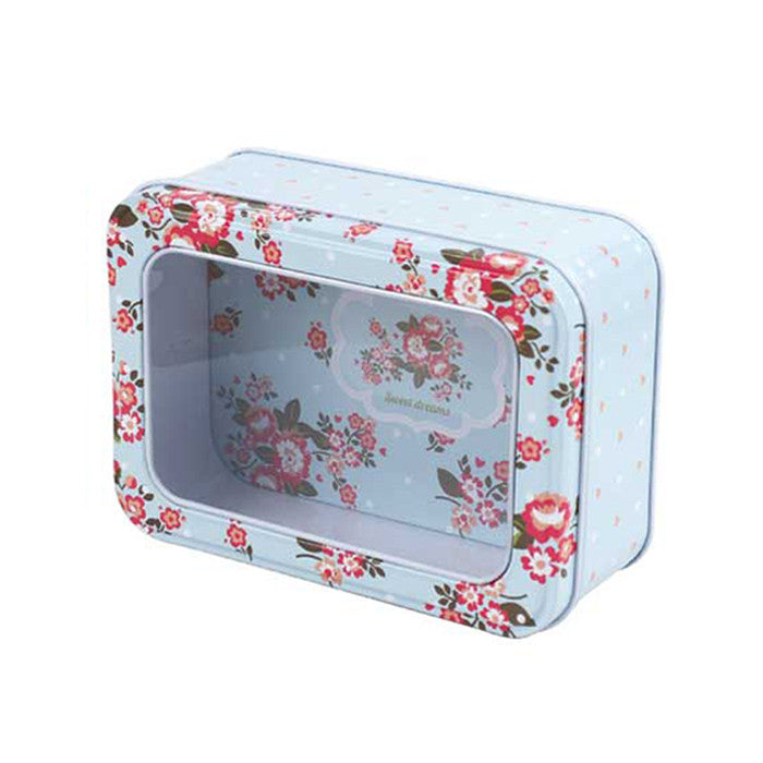 Rectangular Window Lid Storage Tin - Ld Packagingmall