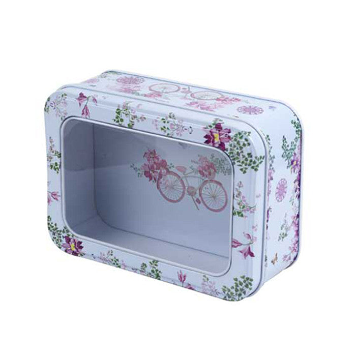 Rectangular Window Lid Storage Tin - Ld Packagingmall