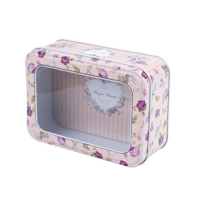 Rectangular Window Lid Storage Tin - Ld Packagingmall
