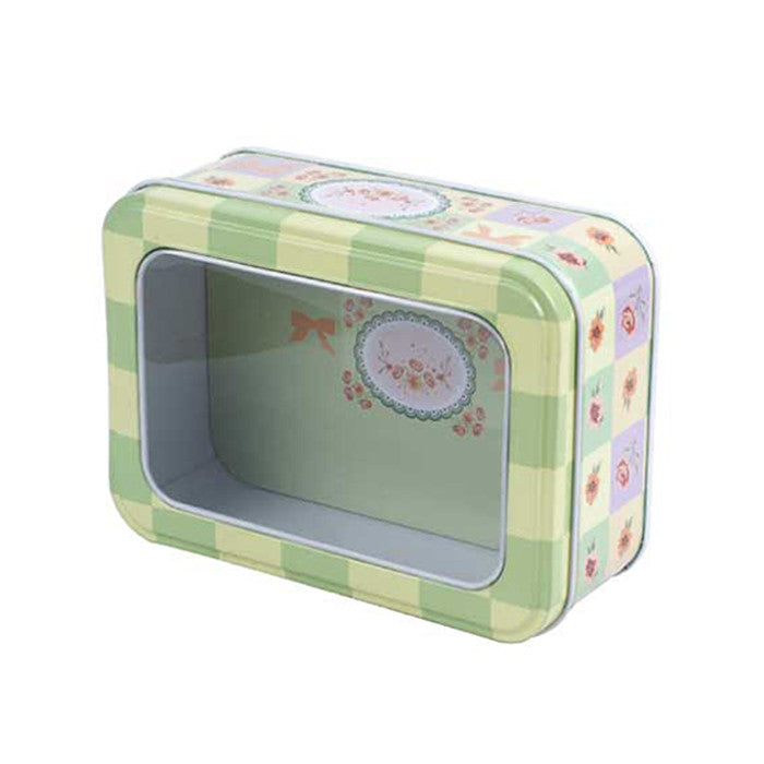Rectangular Window Lid Storage Tin - Ld Packagingmall