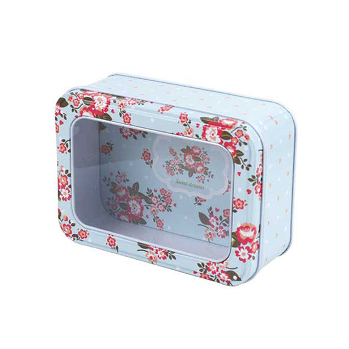 Rectangular Window Lid Storage Tin - Ld Packagingmall