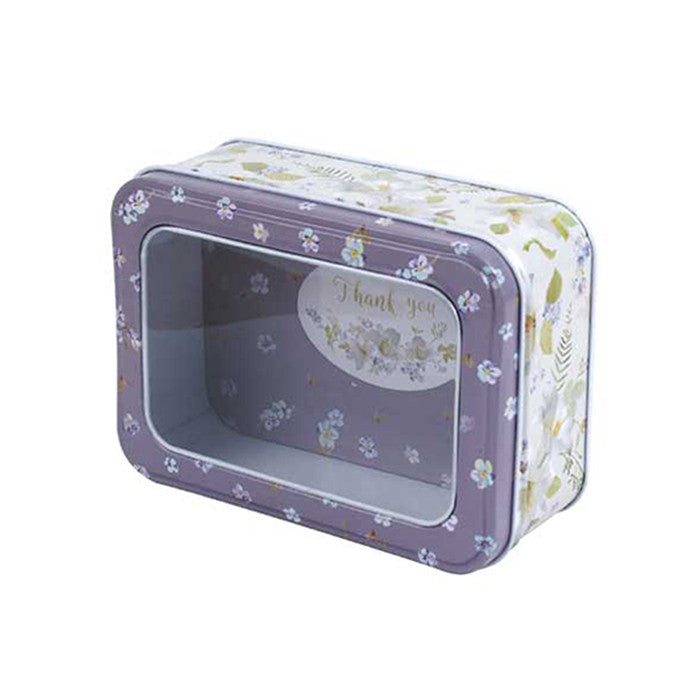 Rectangular Window Lid Storage Tin - Ld Packagingmall