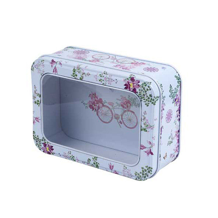 Rectangular Window Lid Storage Tin - Ld Packagingmall
