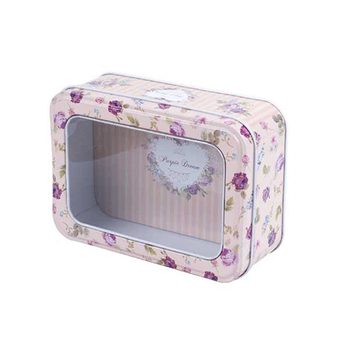 Rectangular Window Lid Storage Tin - Ld Packagingmall