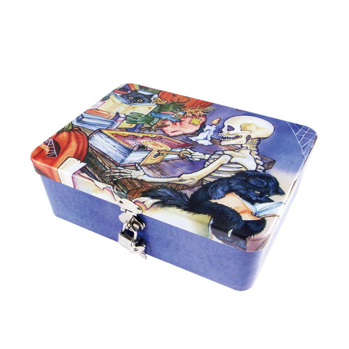 Rectangular Solid Lid Storage Tin with Lock - Ld Packagingmall