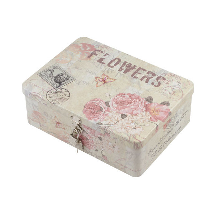 Rectangular Solid Lid Storage Tin with Lock - Ld Packagingmall
