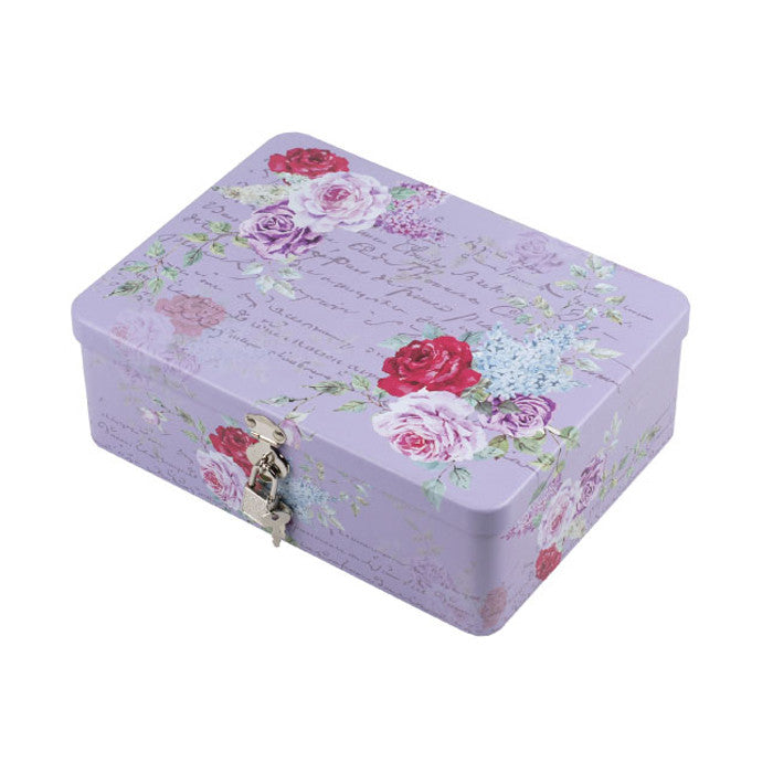 Rectangular Solid Lid Storage Tin with Lock - Ld Packagingmall