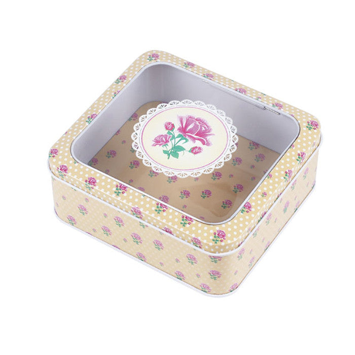 Square Window Lid Storage Tin - Ld Packagingmall