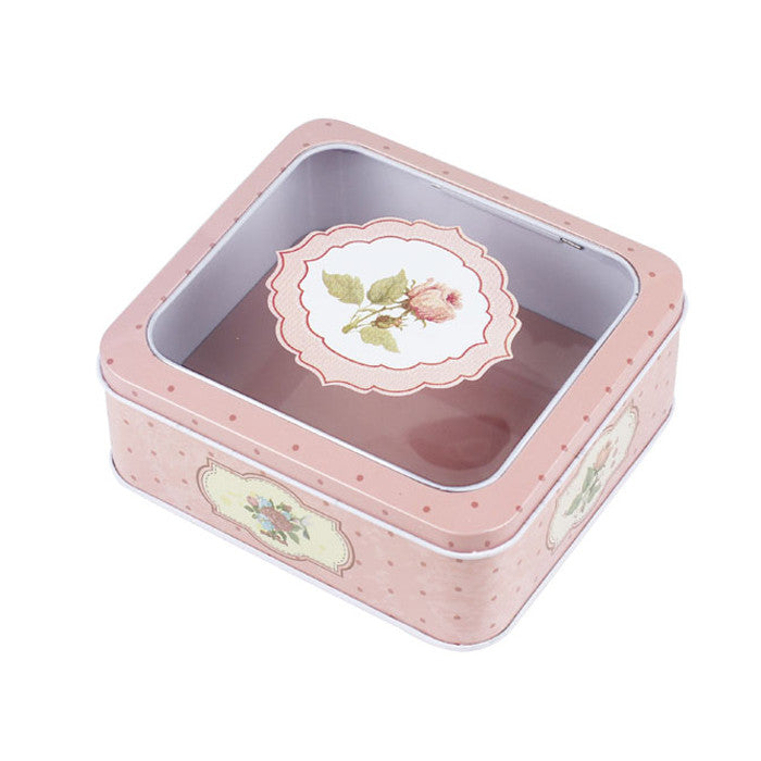 Square Window Lid Storage Tin - Ld Packagingmall