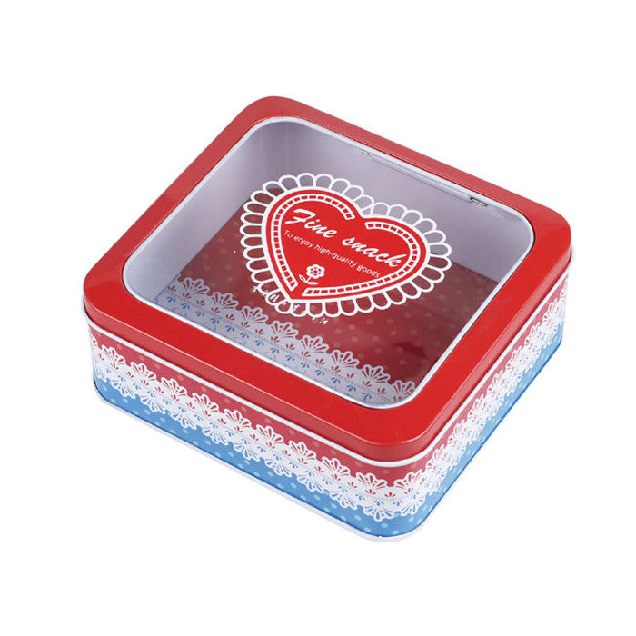 Square Window Lid Storage Tin - Ld Packagingmall