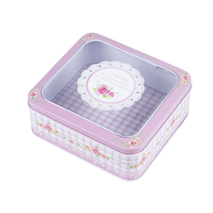 Square Window Lid Storage Tin - Ld Packagingmall