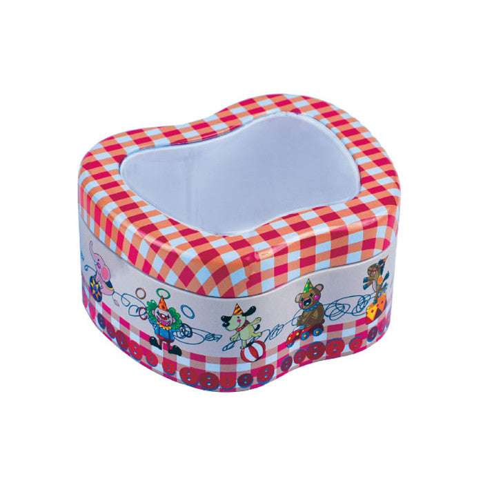 Apple Shaped Slip Lid with Window Storage Tin - Ld Packagingmall