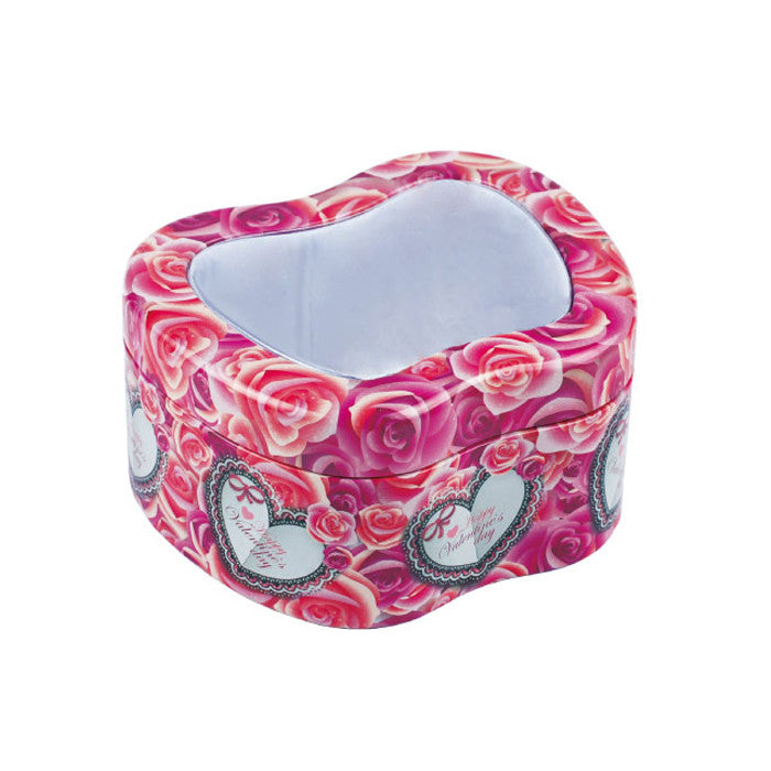 Apple Shaped Slip Lid with Window Storage Tin - Ld Packagingmall