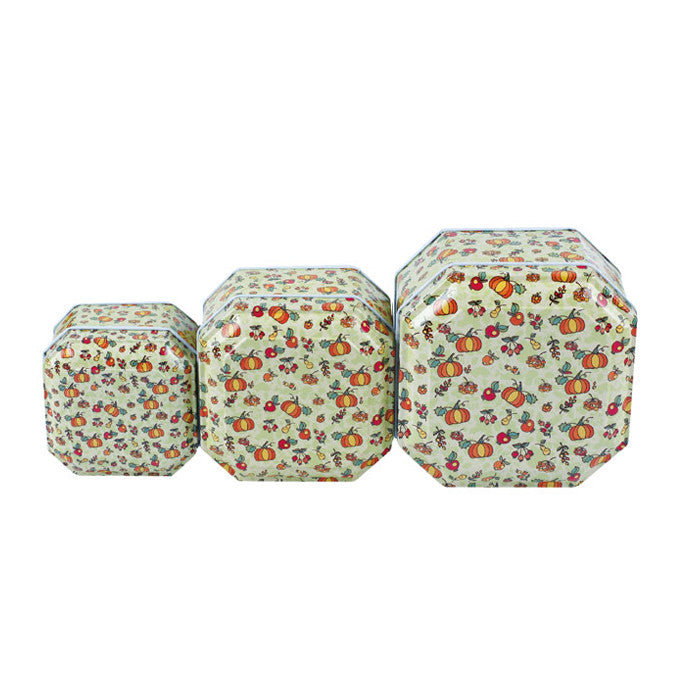 Square Step Lid Stackable Storage Tin - Set of 3 - Ld Packagingmall